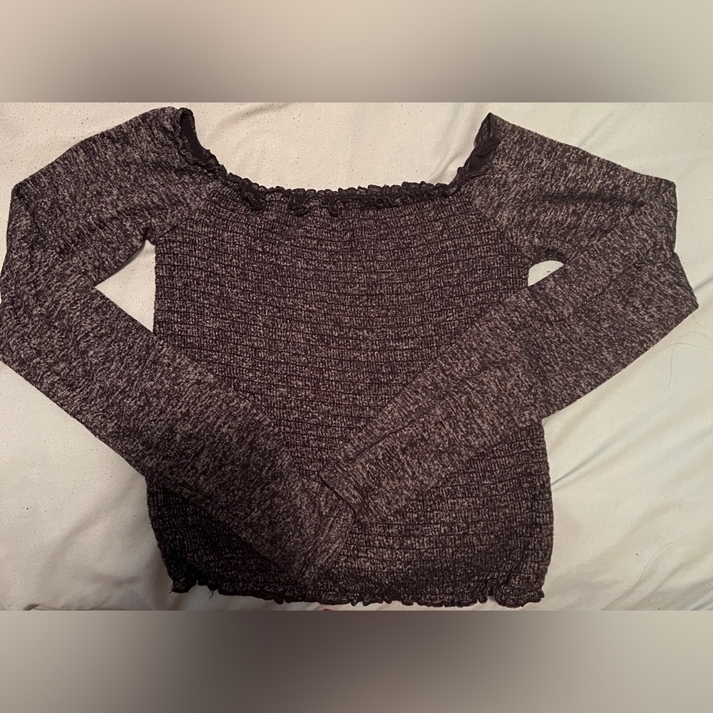 Grey Crop Top